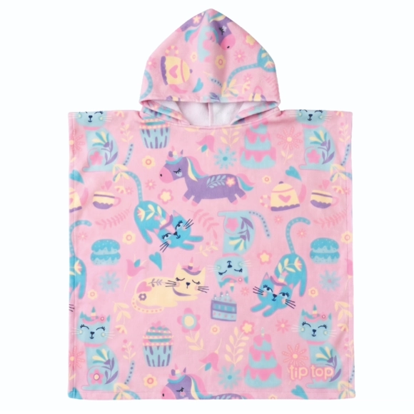 Poncho De Praia Toddler Unicat Atoalhado Tip Top