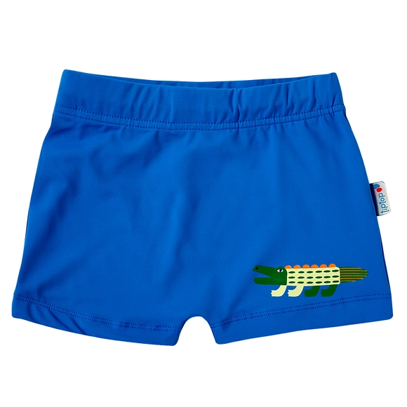 Shorts Praia Kids Crocodilo Lycra Print Proteção Uv 50+ Tip Top