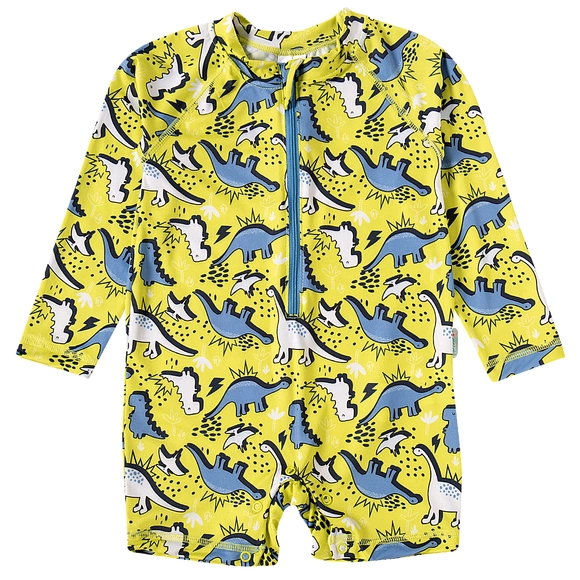 Macaquinho Praia Toddler Dinossaurs Elastano Proteção Uv 50+ Tip Top