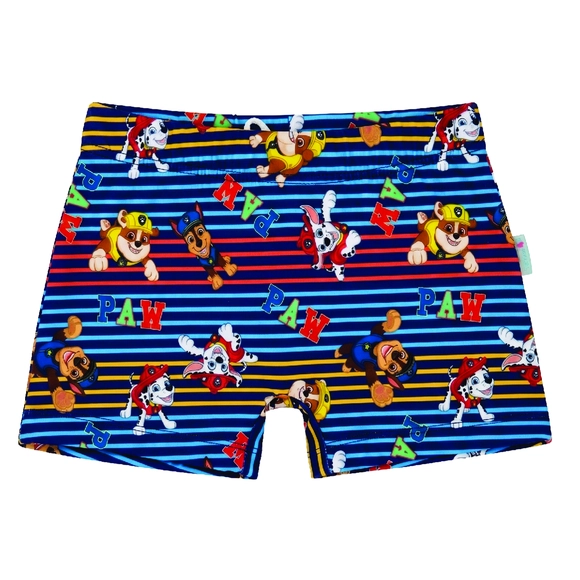 Shorts Listrado Praia Toddler Patrulha Canina Elastano Proteção Uv 50+ Tip Top