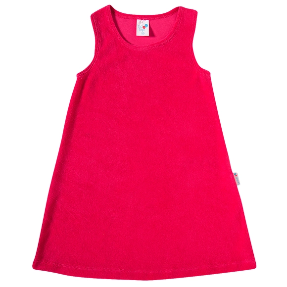 Saída De Praia Toddler Rosa Atoalhado Tip Top