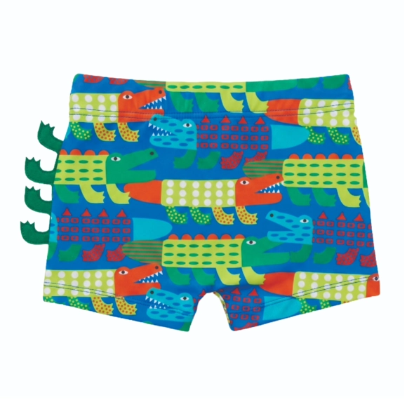 Shorts Praia Toddler Crocodilo Elastano Proteção Uv 50+ Tip Top