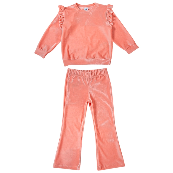 Conjunto Comprido Kids Veludo De Malha Tip Top